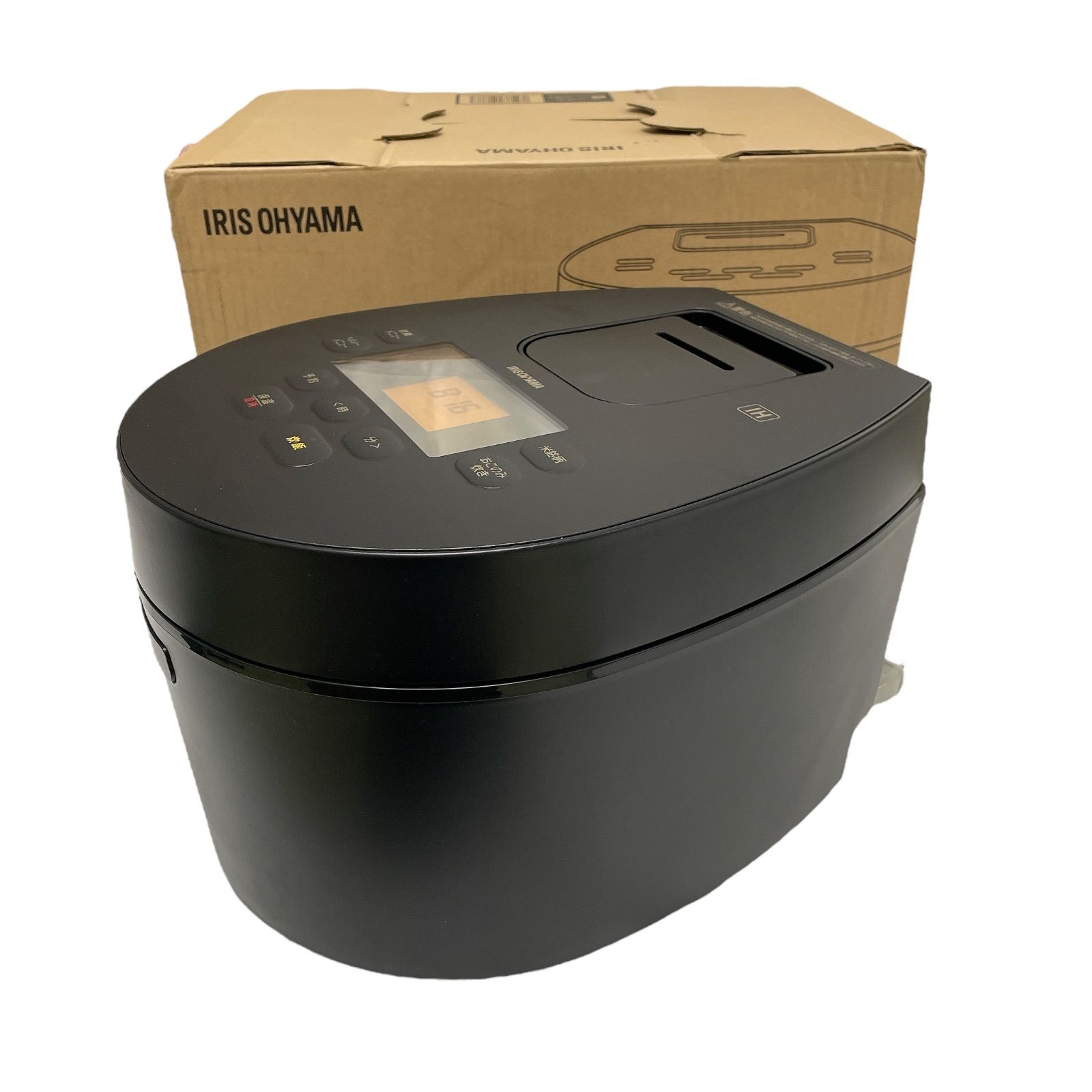 WJ14 IRIS OHYAMA アイリスオーヤマ IHジャー炊飯器 ライスクッカー 5.5合炊き RC-IL50-B ブラック おしゃれ 銘柄炊き 省エネモード パン ケーキ 低温調理