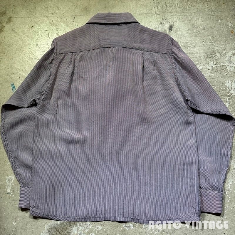 ピンストライプレーヨンオープン