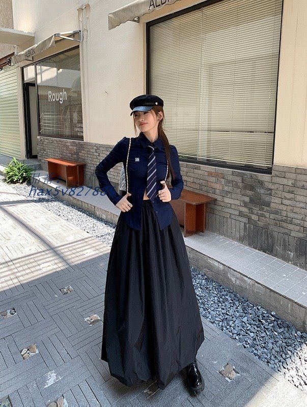 ネクタイ長袖シャツ韓国ファッ hax5v827885