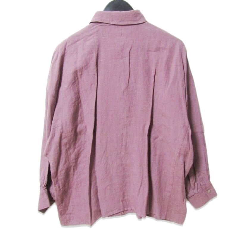 未使用 QUWAGI クワギ 20SS リネンワークシャツ QWG20SS008A LINEN 