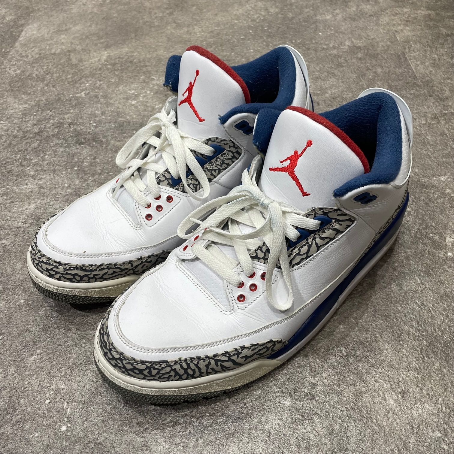 NIKE AIR JORDAN 3 RETRO WHITE/CEMENT GREY-TRUE BLUE ナイキ エア 