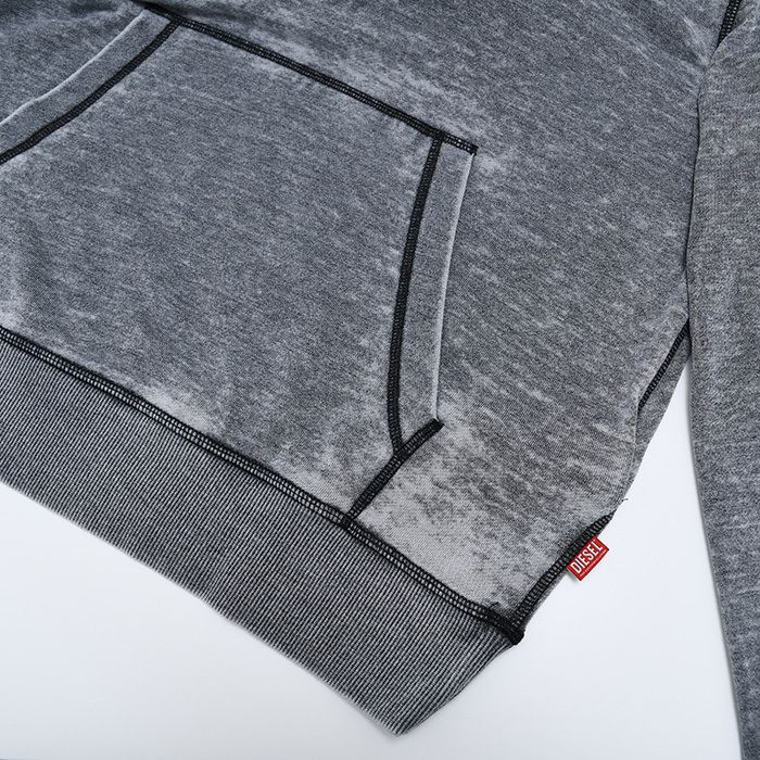 DIESEL ディーゼル パーカー フーディ トップス S-GINN-HOOD-PAK プルオーバーパーカー レギュラーフィット A16155 0CPAK レディース グレー ロゴ ユニセックス DIESEL ディーゼル パーカー フーディ トップス S-GINN-HOOD-PAK