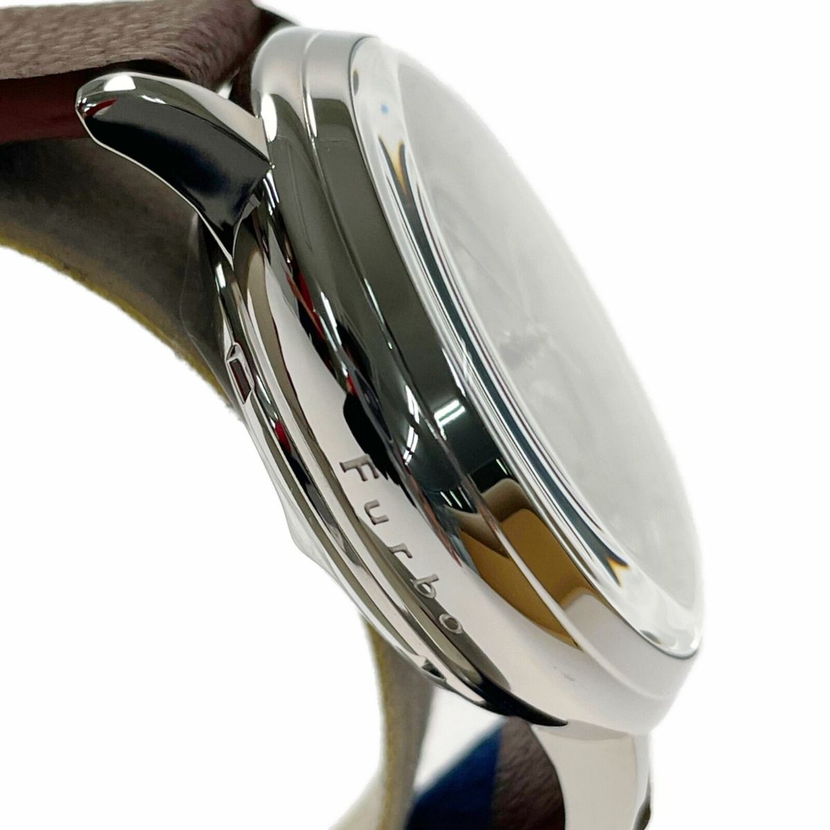 Furbo フルボデザイン 自動巻き F8402 シルバー×ブラウン ホワイト文字