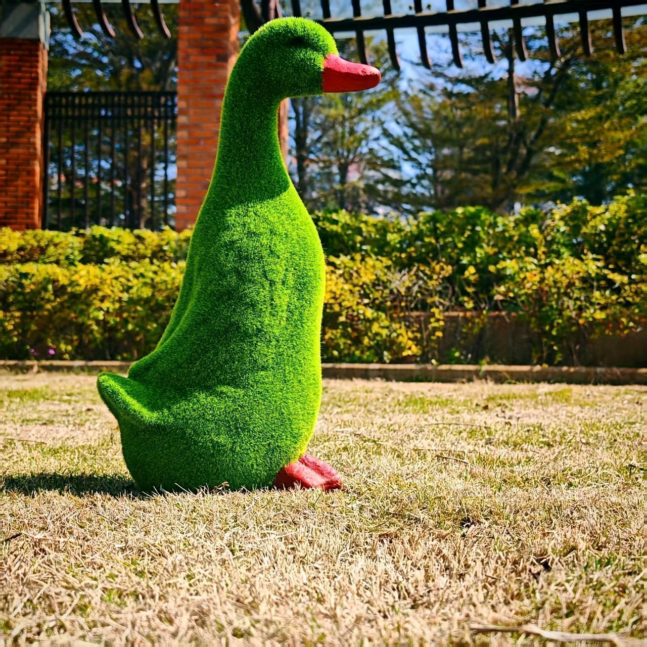 ガーデン雑貨 アヒルのセメントオーナメント 約40cm 楽天市場】アヒル