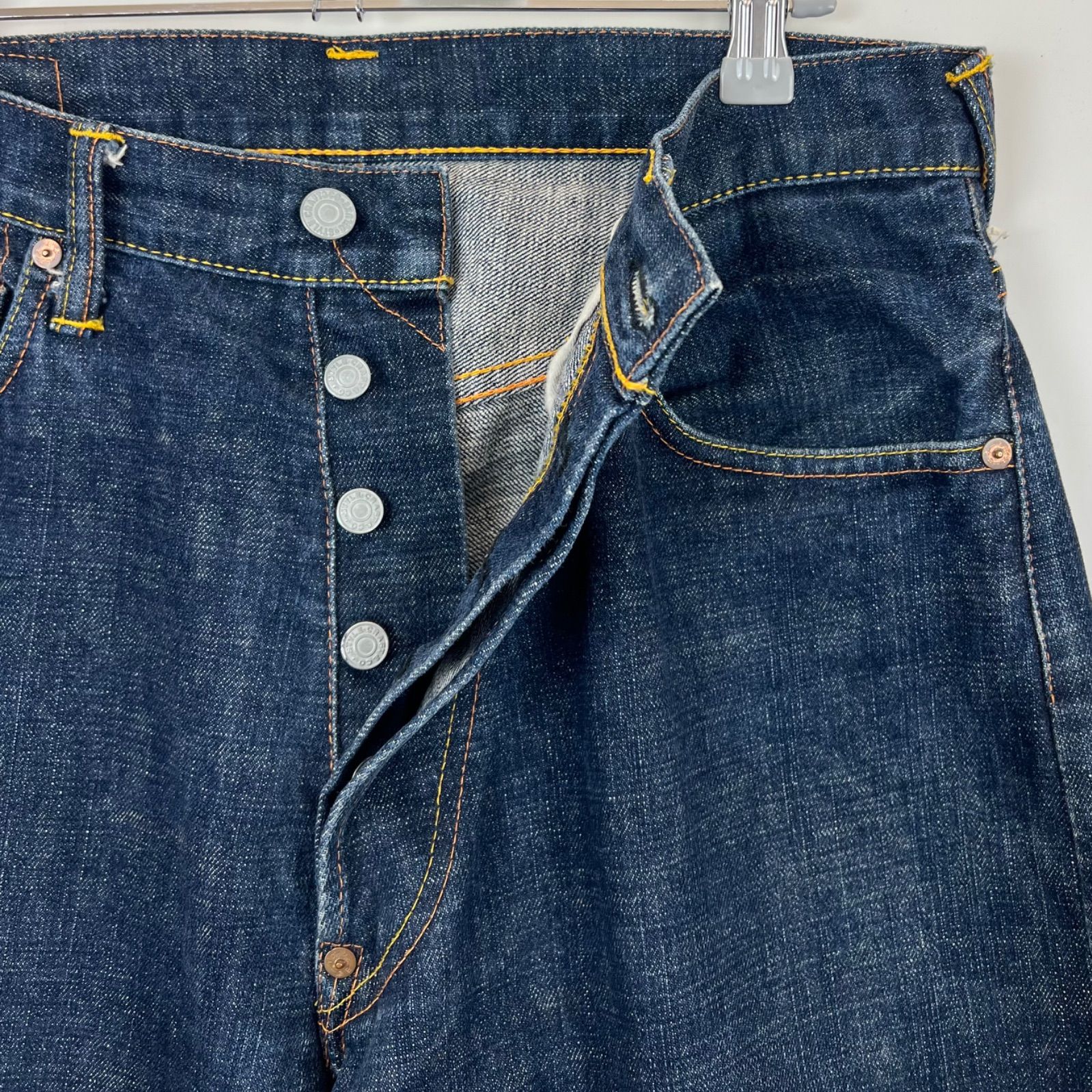 EVISU PLAY BOY 2001 朱耳 special denim pants kamome 32×35 indigo