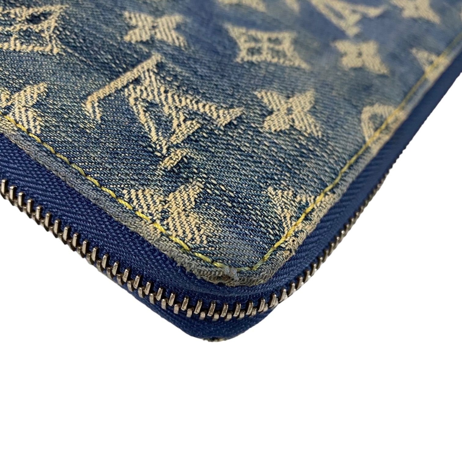 中古品】ルイヴィトン M81226 モノグラム ジャガード デニム ジッピー  