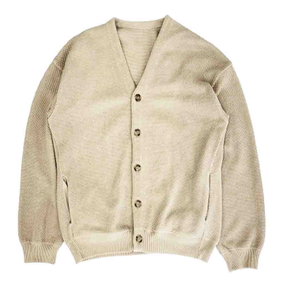 crepuscule クレプスキュール 2203-019 Moss Stitch V/N Cardigan モス 
