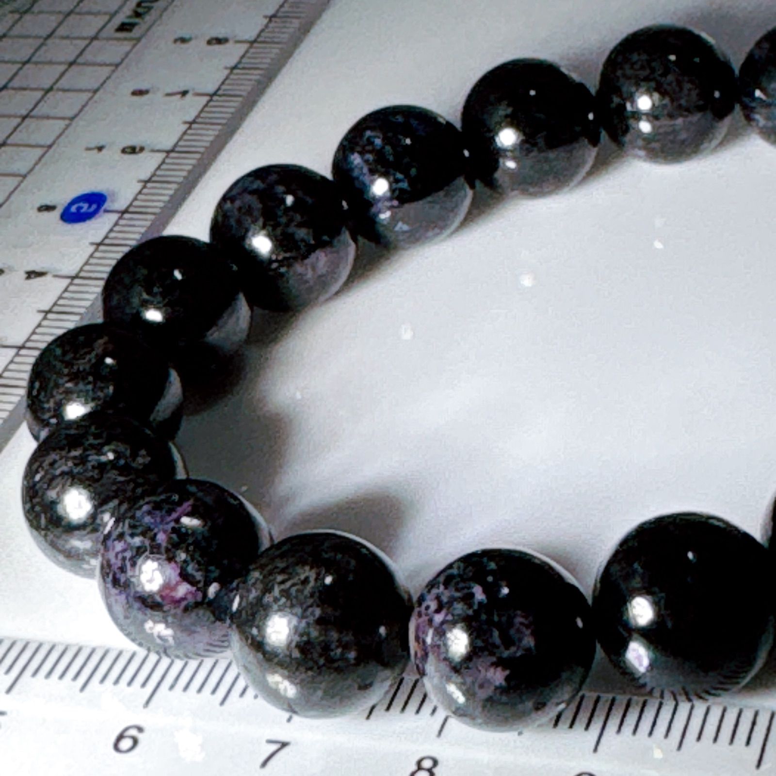 ブラックスギライトブレスレットNO25-2383