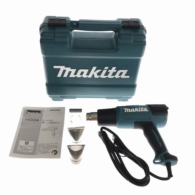 ☆比較的綺麗☆makita マキタ 100V ヒートガン HG6031VK 集中ノズル ケース付き 熱風温度調整機能 95553