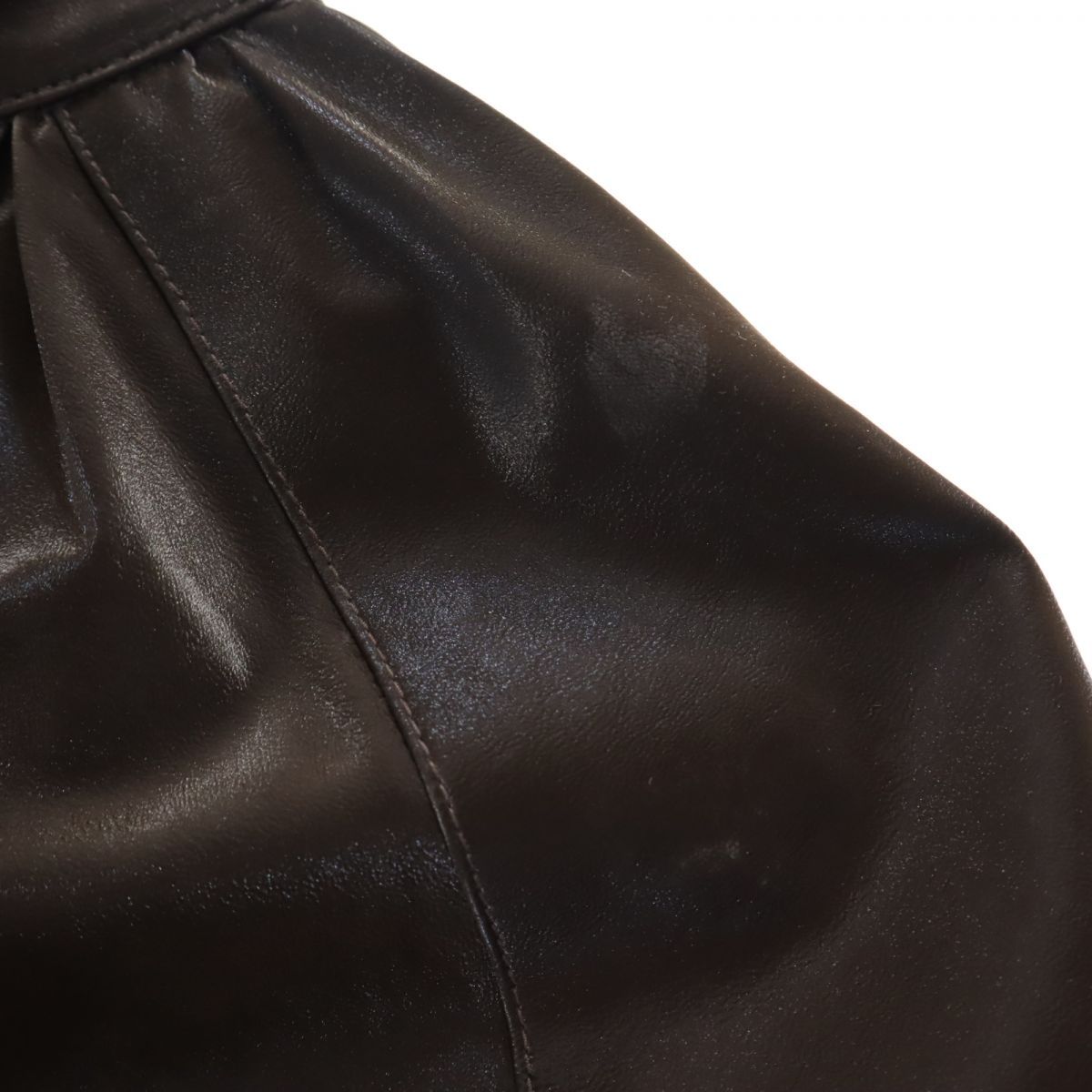 アイレネ フェイク レザーコート 36 ブラウン系 IRENE ジャケット