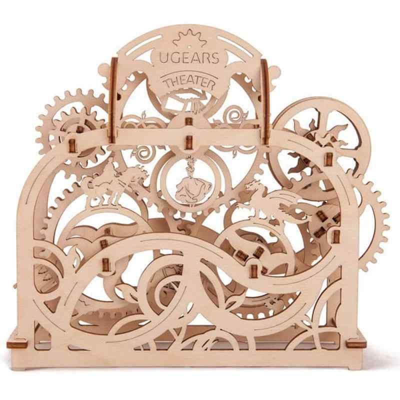 Ugears シアター 木製パズル 工作 模型 接着剤工具不要 大人