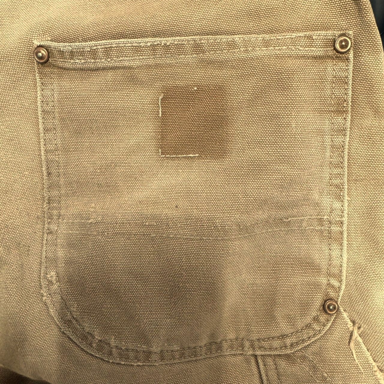70s USA製Carhartt ダブルニー 42 TALON 股リベット
