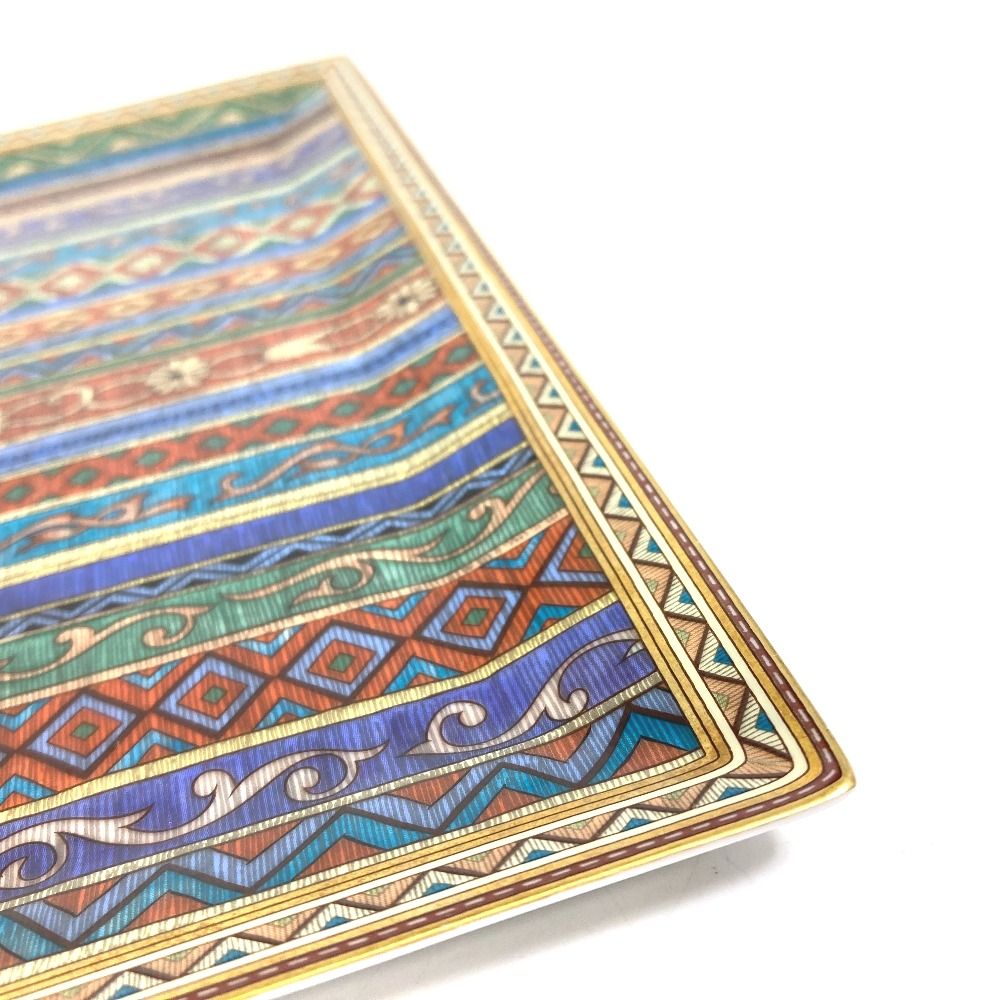 エルメス シュヴァルドリアン プレート スクエア 馬 お皿 陶器 未使用