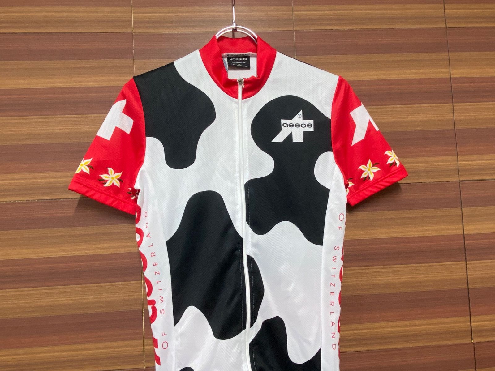 IK014 アソス assos 半袖 サイクルジャージ 白 赤 S - メルカリ