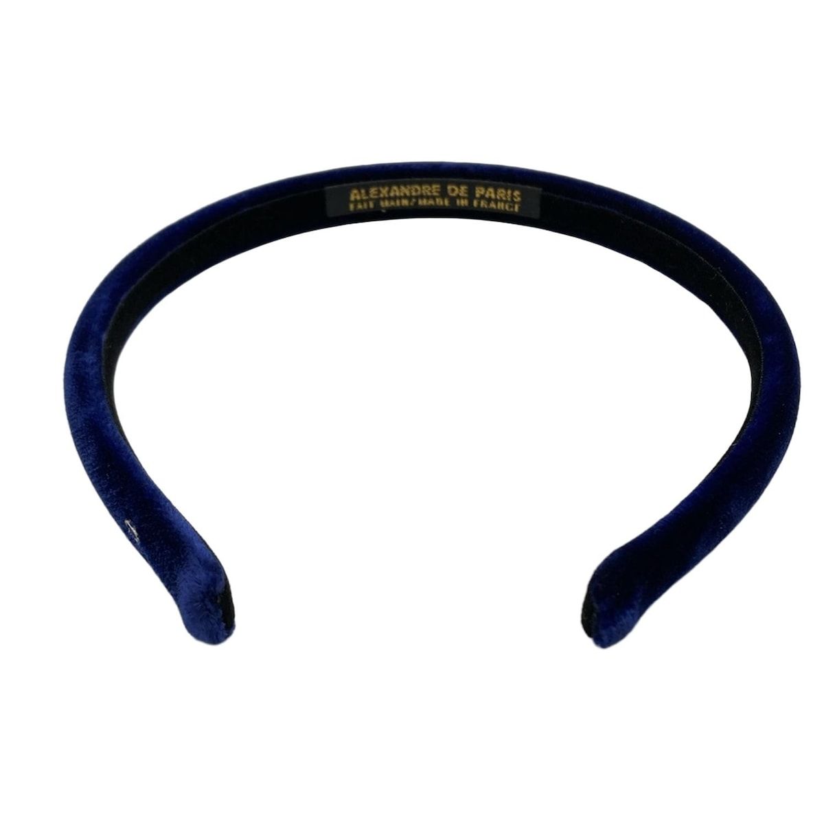 ALEXANDRE de PARIS アレクサンドル ドゥ パリ カチューシャ - ネイビー