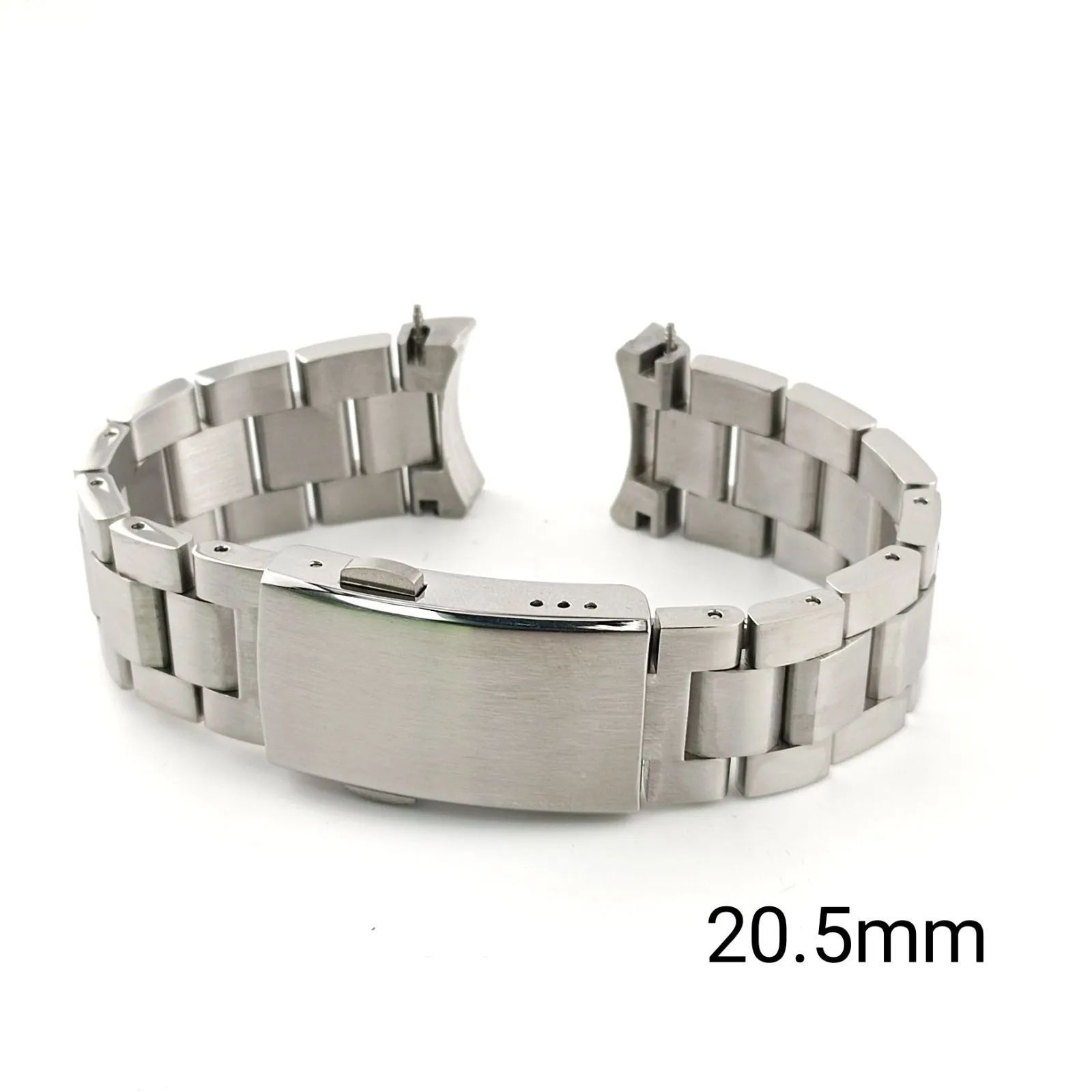 20.5 mm 腕時計 ソリッド 無垢 ブレスレット シルバー 対応 タグホイヤー アクアレーサー TAG HEUER