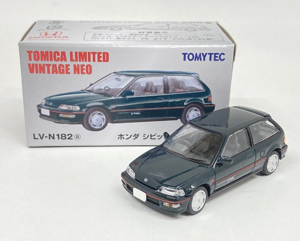 トミーテック TOMICA LIMITED VINTAGE NEO ホンダ シビック SiRⅡ(89年式)(緑) LV-N182a