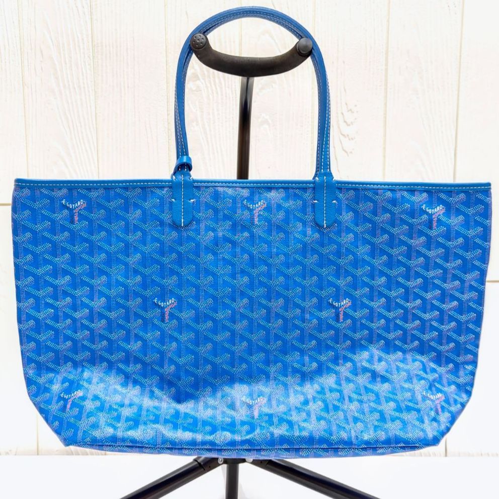 Goyard サンルイ PM スカイブルー 極美品 ほぼ未使用に近い】GOYARD ゴヤール サンルイPM トート