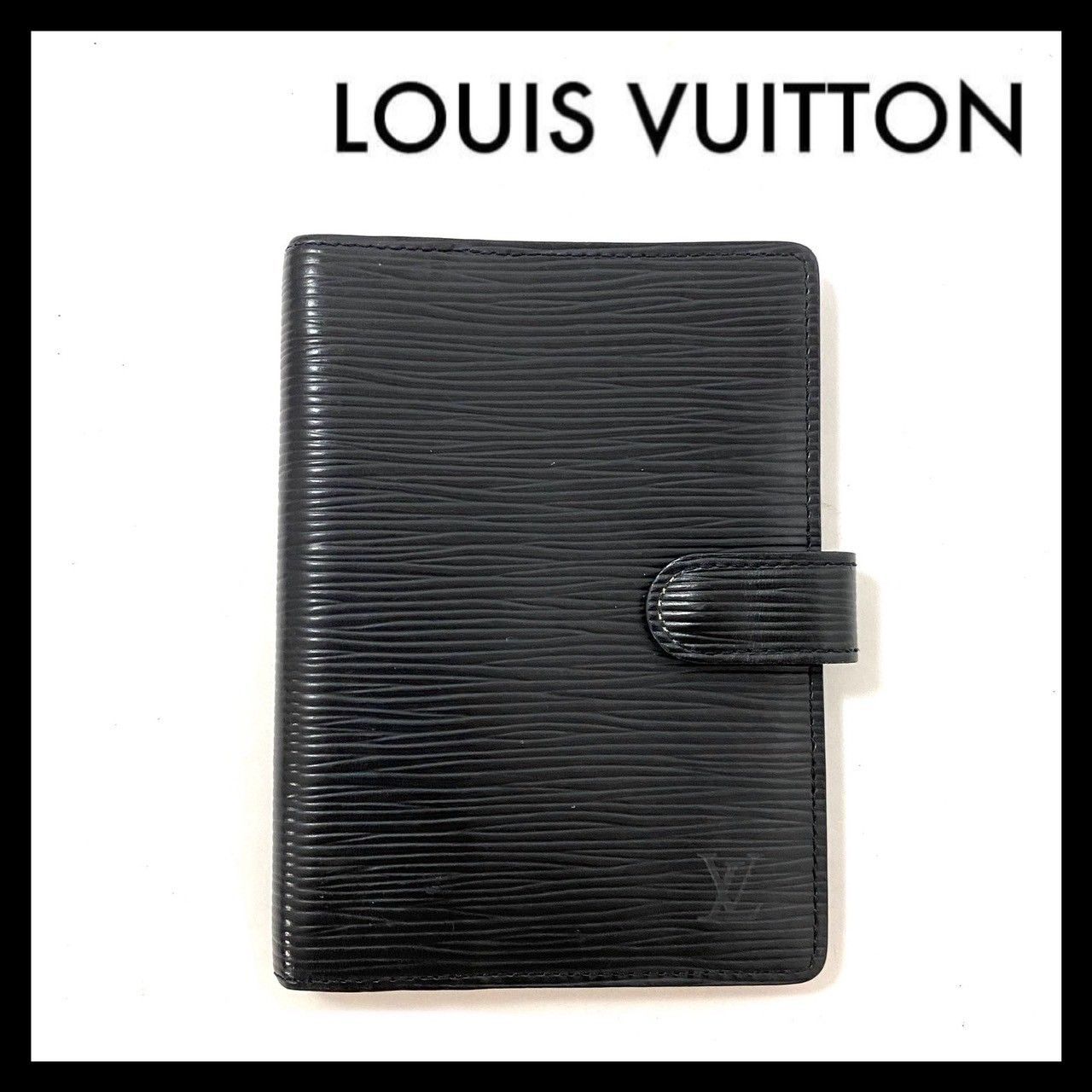 M【LOUIS VUITTON】アジェンダPM エピ 手帳カバー ブラック/黒