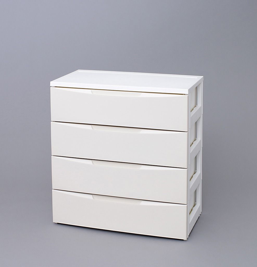 アイリスオーヤマ チェスト ルーム 4段 幅72×奥行41.5×高さ80.5cm ホワイト アイボリー RC-724 IRIS OHYAMA