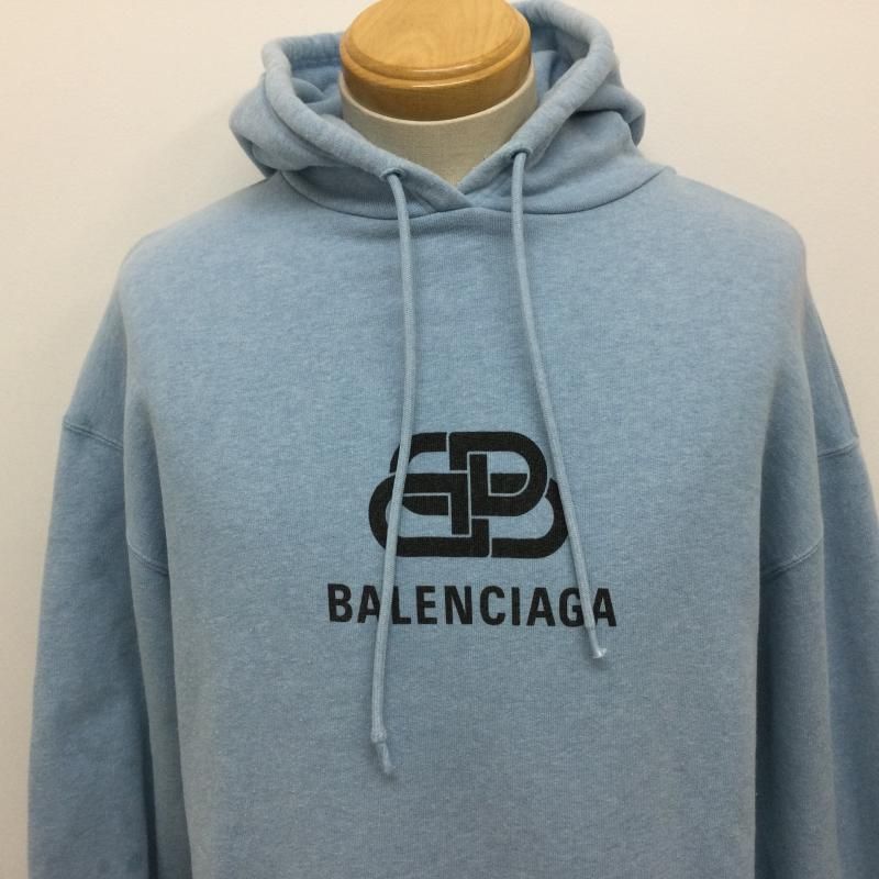 BALENCIAGA バレンシアガ パーカー 長袖 570811 ロゴプリント スウエットプルオーバーパーカー