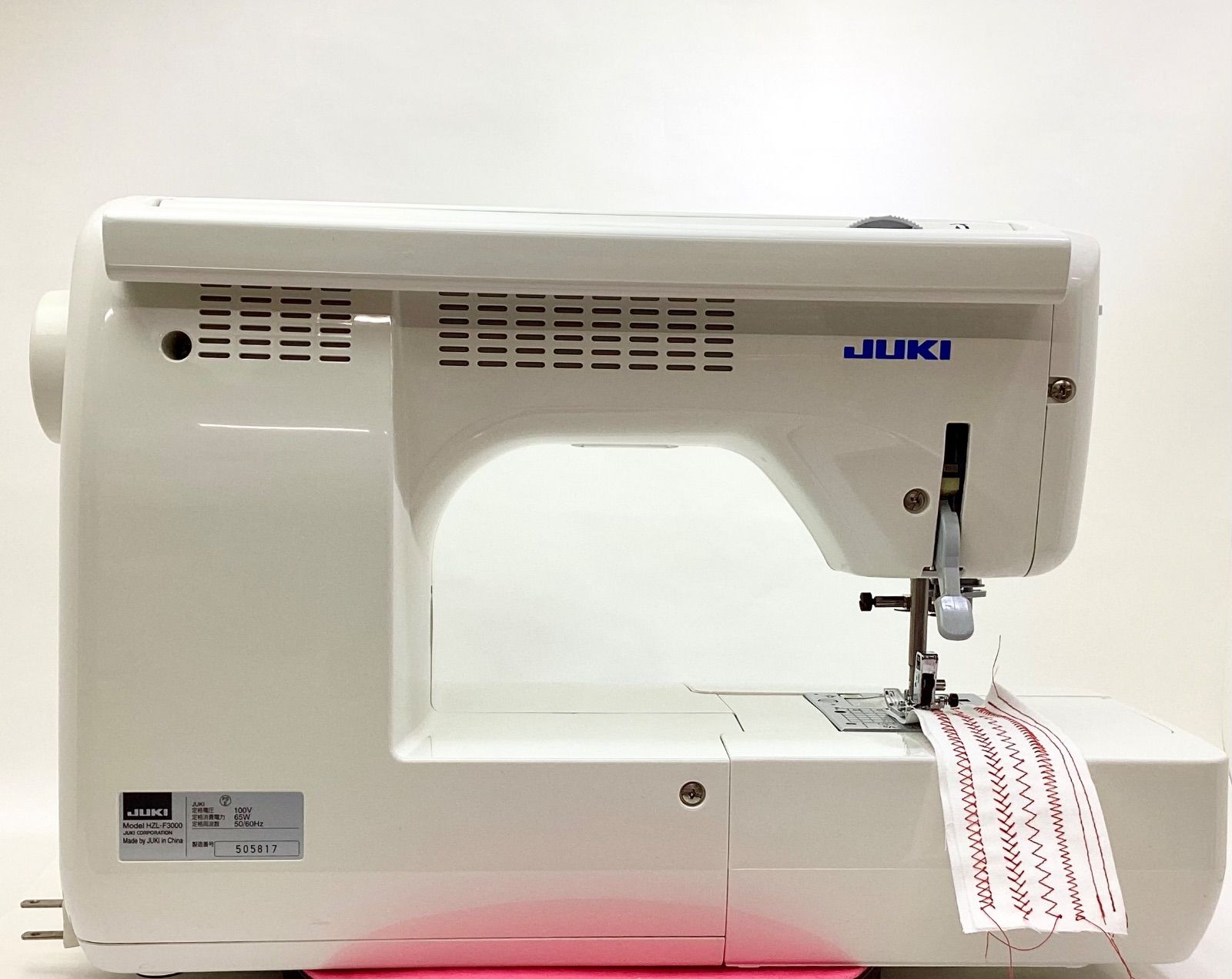 JUKI 家庭用ミシン　HZL-F3000  店内使用品　中古　817