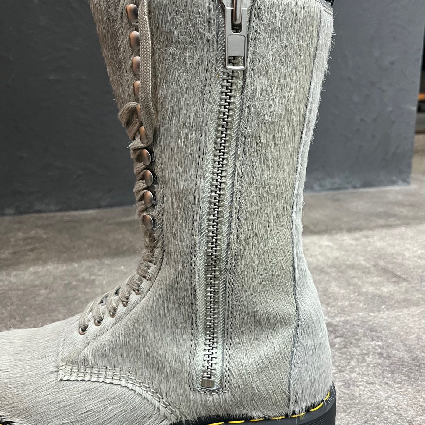 定価116600円 新品 RICK OWENS DR. MARTENS 1918 ハラコ 18