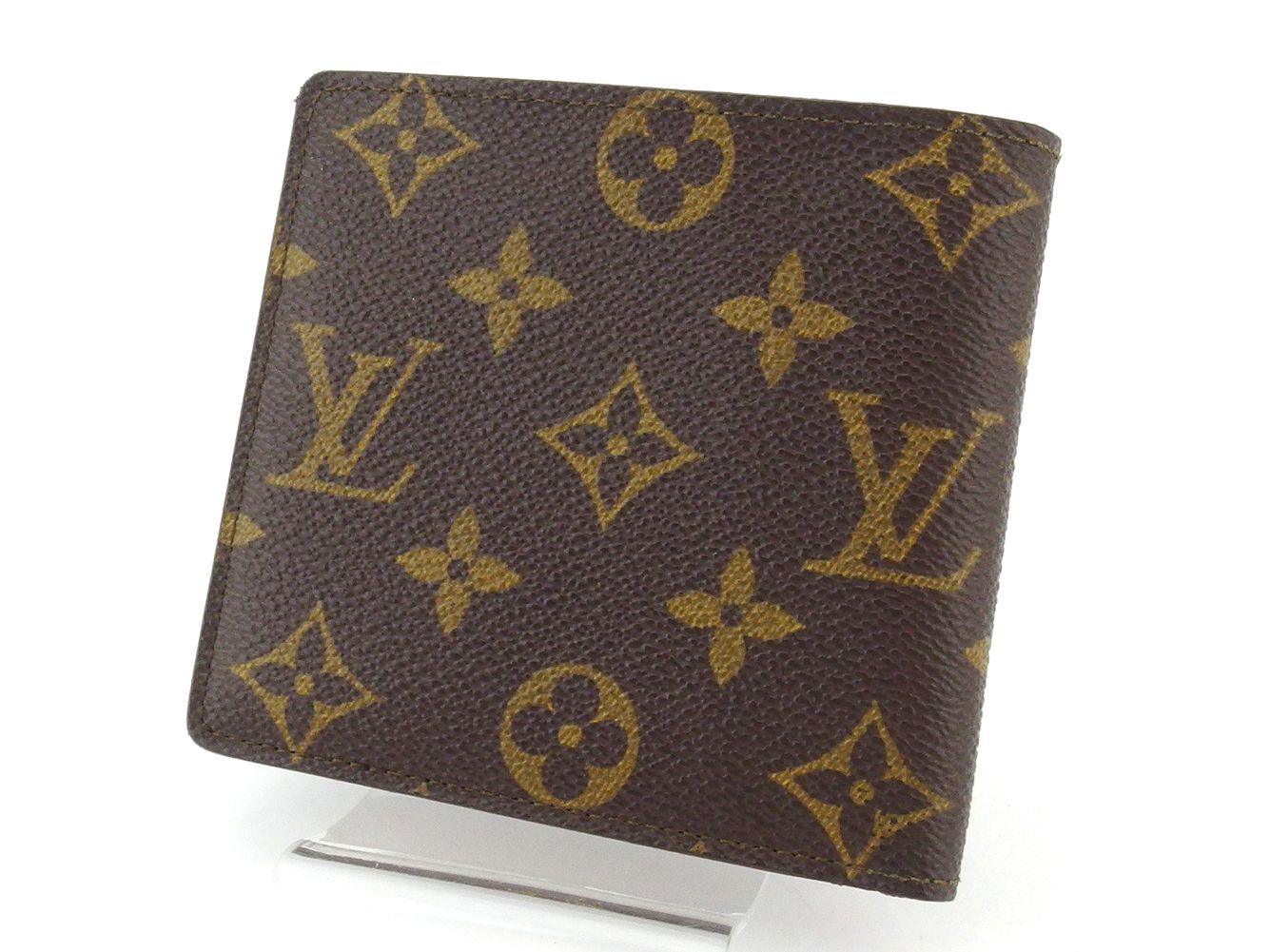 ルイ ヴィトン LOUIS VUITTON 札入れ モノグラム ポルトビエカルトクレディ ブラウン ベージュ レディース