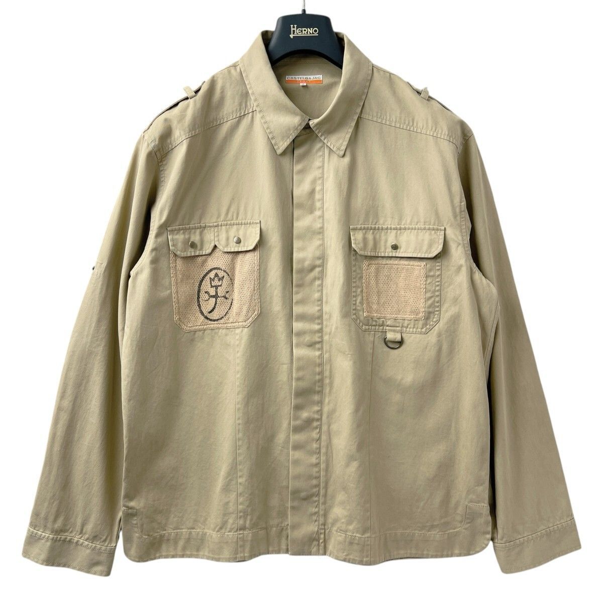 美品 CASTELBAJAC カステルバジャック 比翼仕立て 長袖 美品 CASTELBAJAC カステルバジャック 比翼仕立て 長袖