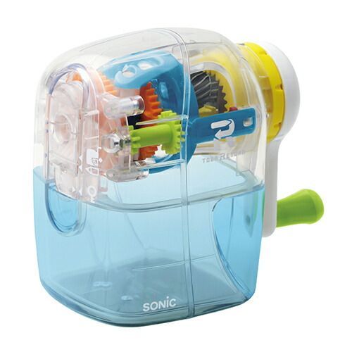 まとめ ソニック 鉛筆削り トガリターン手動鉛筆削り 透明 EK4297 ×3セット
