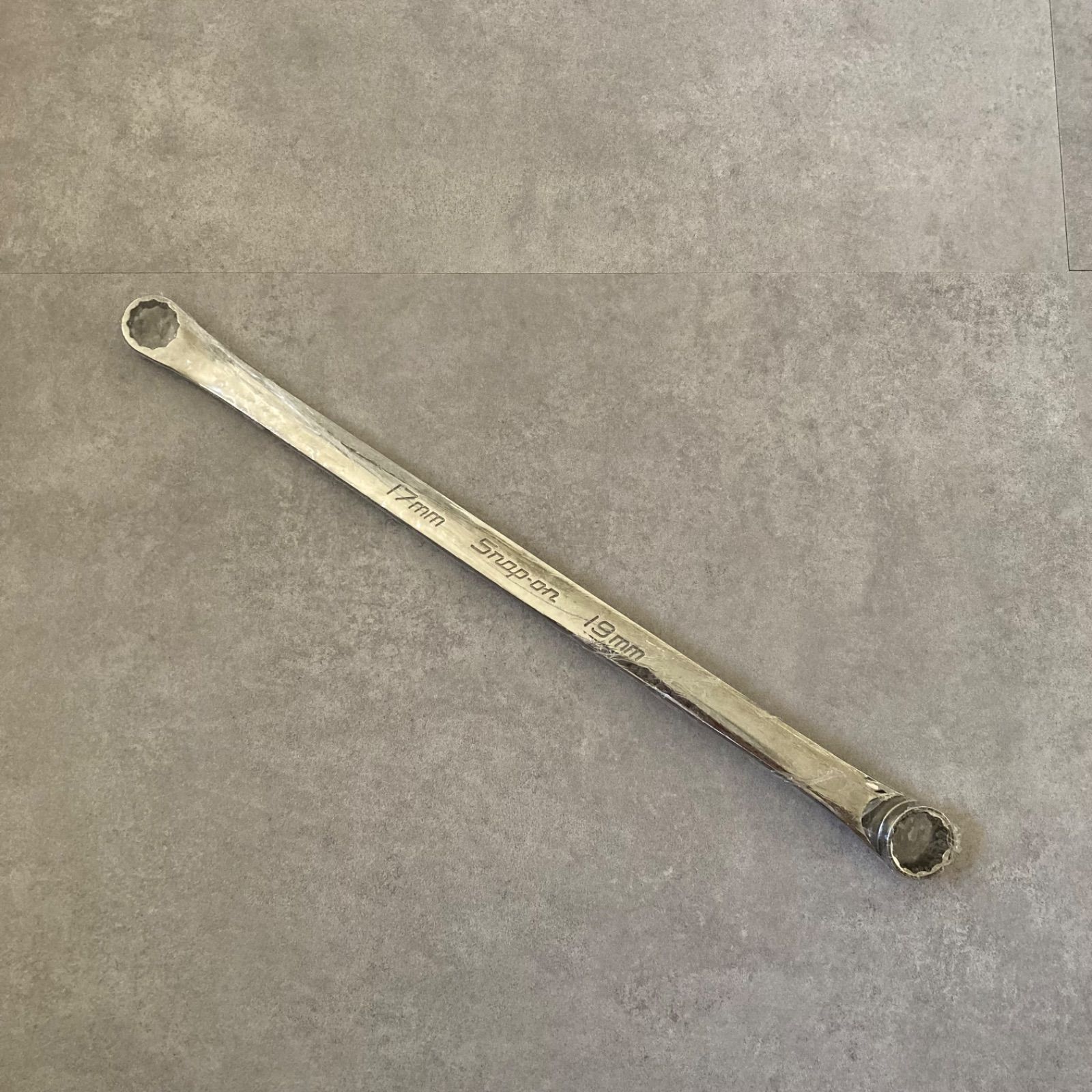 Snap-on スナップオン 15°オフセットロングストレートメガネレンチ 17×19mm XDHM1719