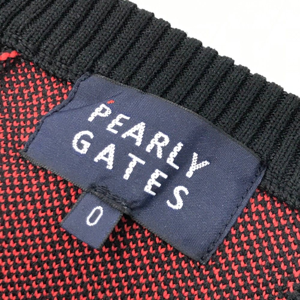 サイズ：0 PEARLY GATES パーリーゲイツ 2022年モデル ニットベスト