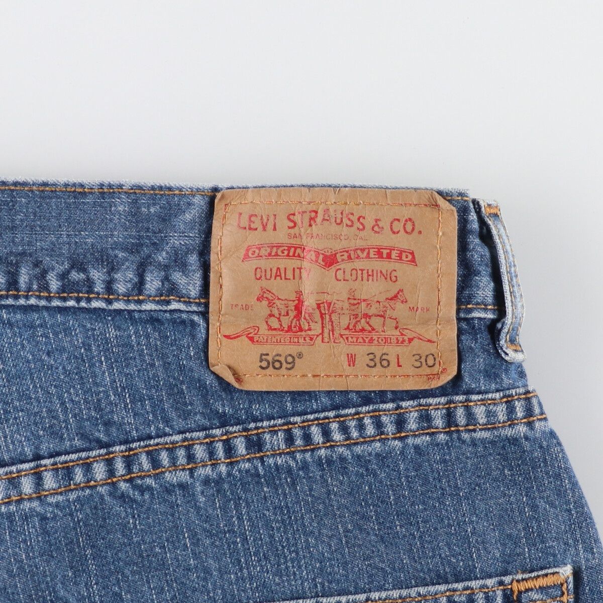 古着 00年代 リーバイス Levi´s 569 LOOSE STRAIGHT デニム