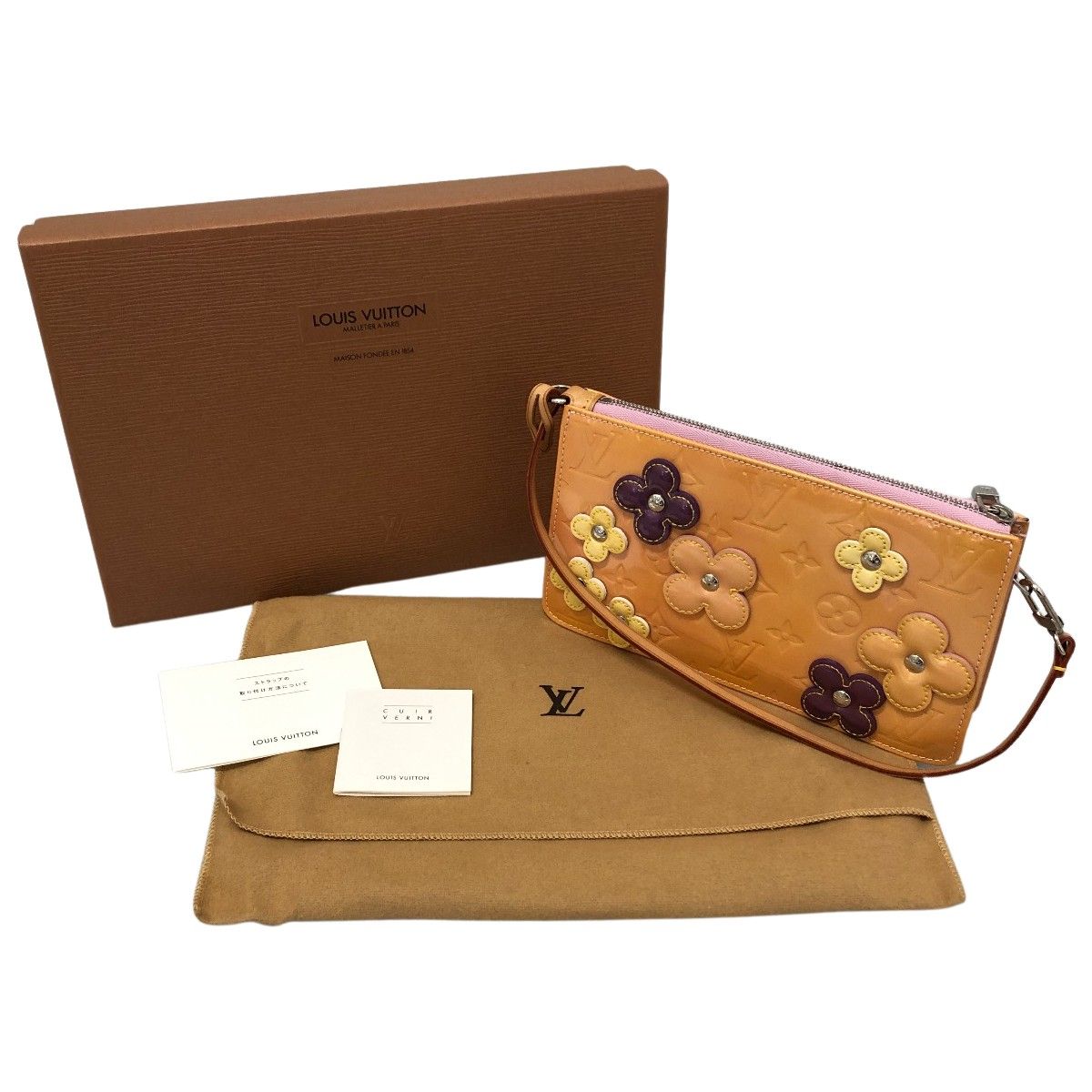 □□LOUIS VUITTON ルイヴィトン ヴェルニ フラワーレキシントン