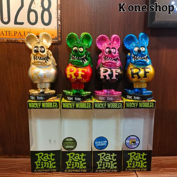 8体セット【ラットフィンク ボビングヘッド 】FUNKO WACKY WOBBLER 人形 フィギュア アメリカン雑貨 特価限定セット! rat  fink メルカリshops ポイント還元 送料無料！ - メルカリ