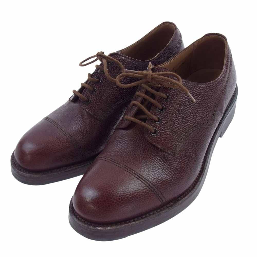 CROCKETT&JONES クロケットアンドジョーンズ ドレスシューズ 792 イングランド製 VELDT ヴェルト レザー ドレス シューズ  ブラウン系 7.5【中古】