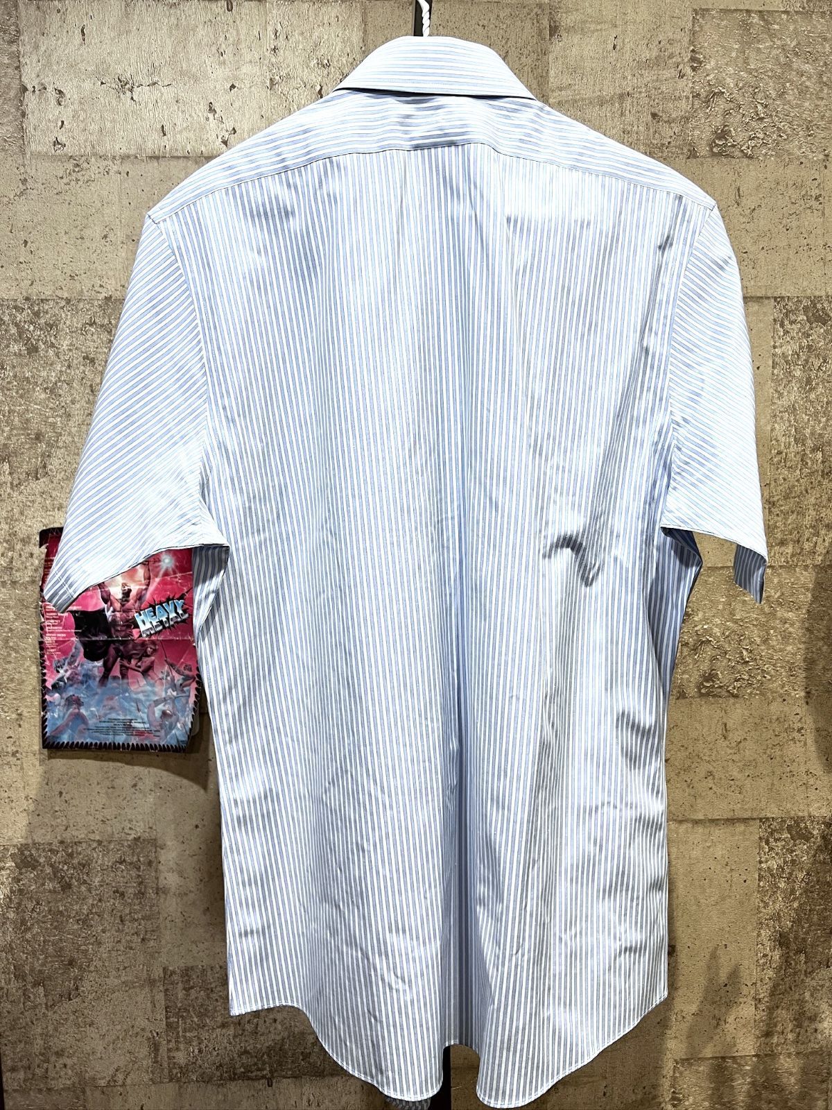 極美品 ブルックスブラザーズ ストレッチ ストライプ柄 半袖