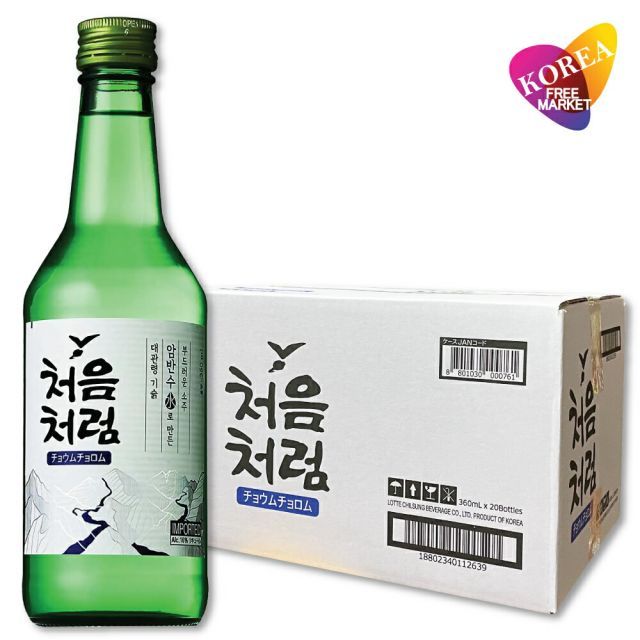 チョウムチョロム 360ml 韓国食品/韓国食材/お酒/焼酎/韓国焼酎/韓国お酒】チョウムチョロム/キムチ/お米/チヂミ/父/洋酒/美味しい/韓国焼酎/安い/一番/焼肉