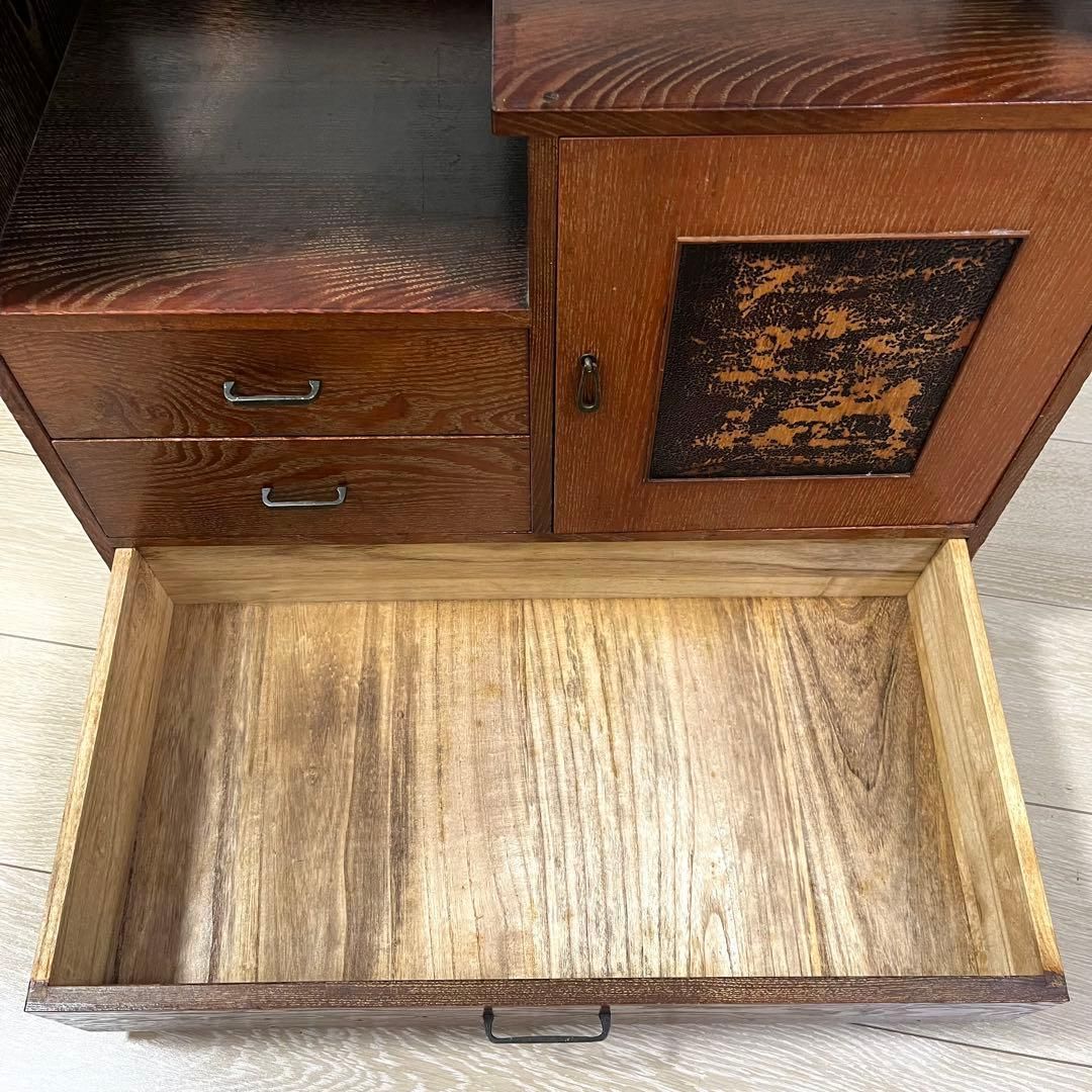 そ76)ヴィンテージ 茶箪 笥飾り棚 茶箪笥 タンス たんす 茶道具