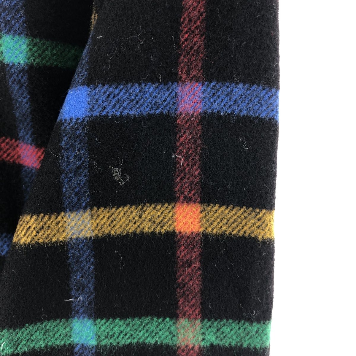 古着 90年代 ミッソーニ MISSONI UOMO チェック柄 ウールシャツ 