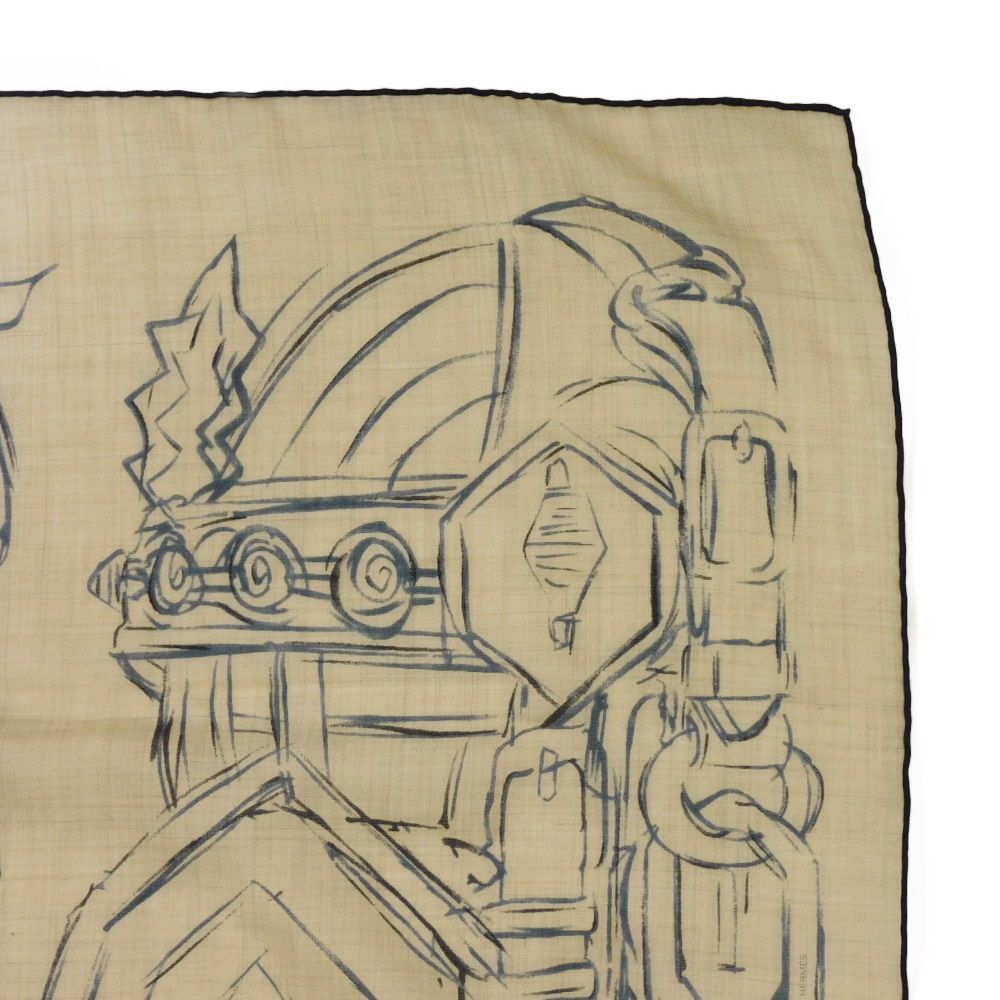 エルメス　カシミヤレジェ　カレ90 野村大輔さん エルメス カシミヤレジェ カレ90 野村大輔さん HERMES エルメス