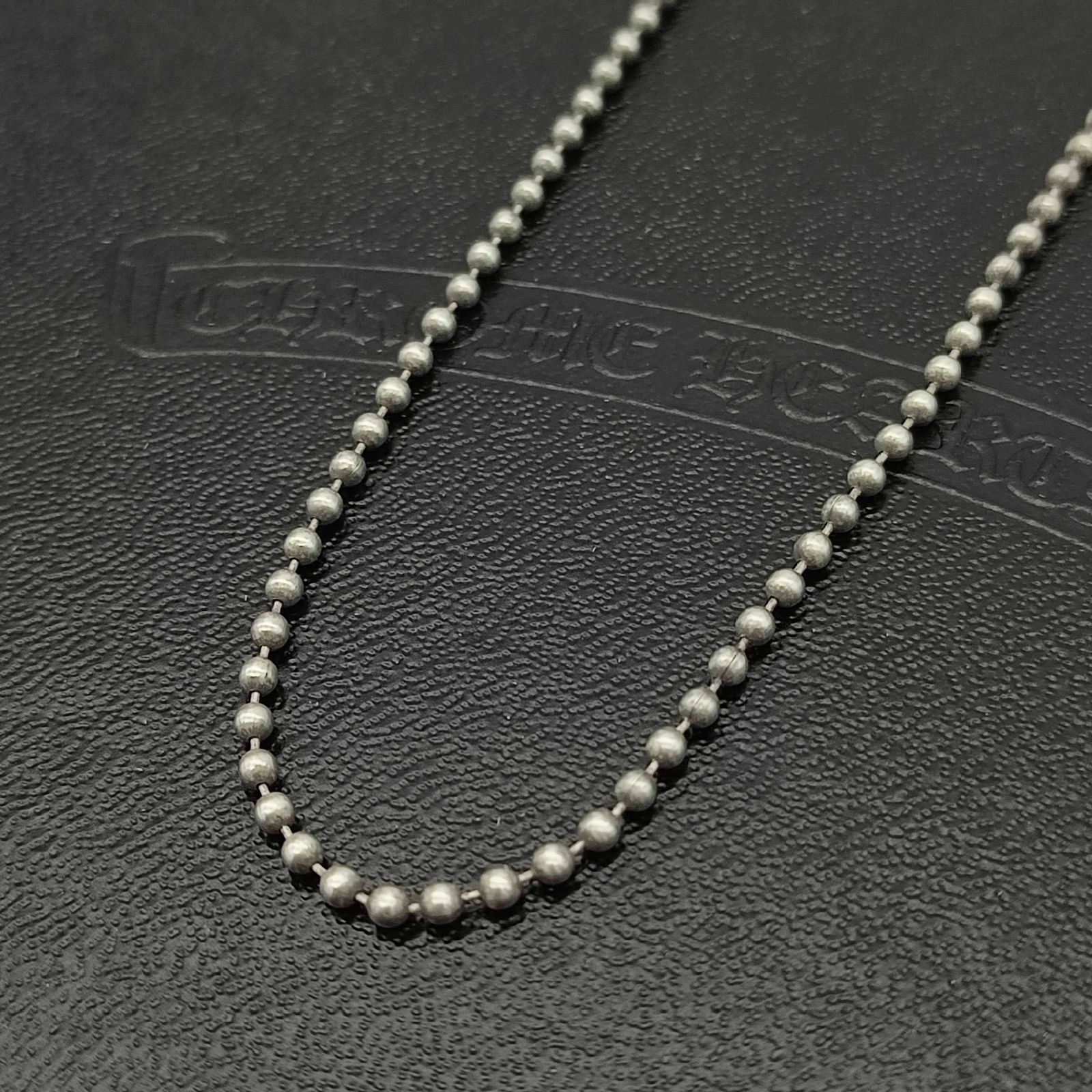 美品】クロムハーツ ボールチェーンネックレス シルバー925 50㎝ 5.9g 