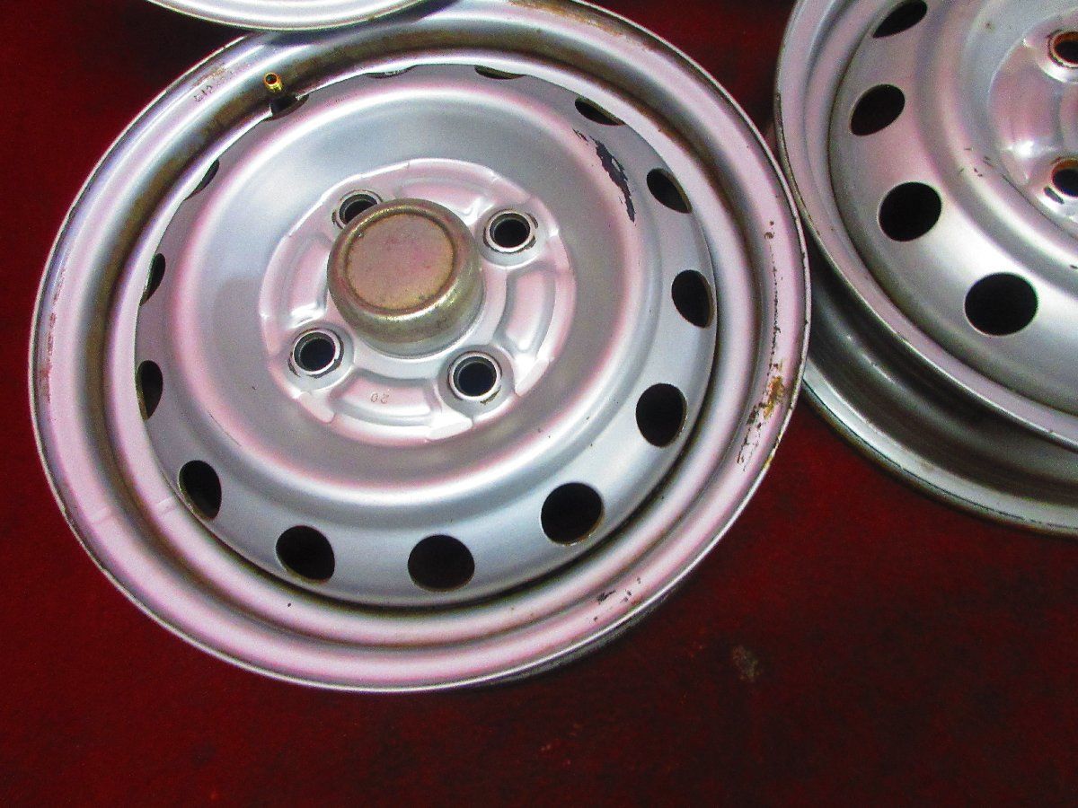 スチール ホイール 4本 12×3.50B 4穴 PCD 100 35 ハブ径 56 ホンダ バモス ホビオ アクティ等 三菱 ミニキャブ◆51986H TRITUETUBI_COM