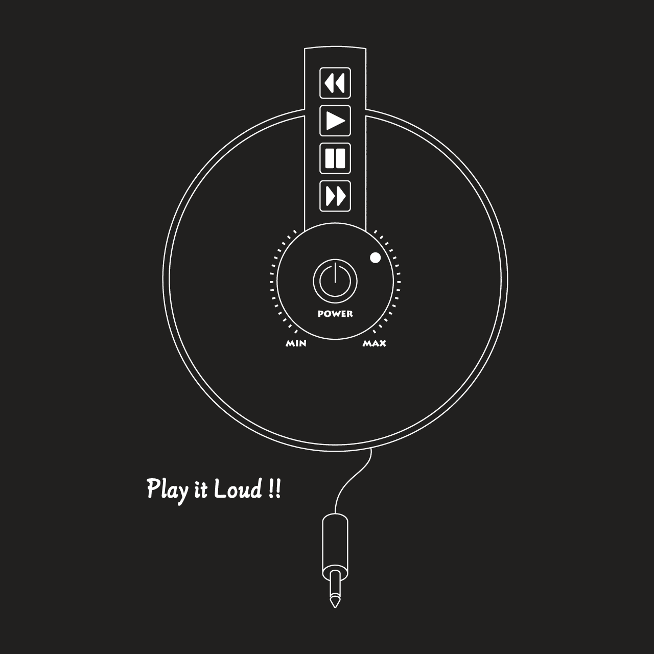 グラフィックスウェット　Play it Loud Black -Sweat-