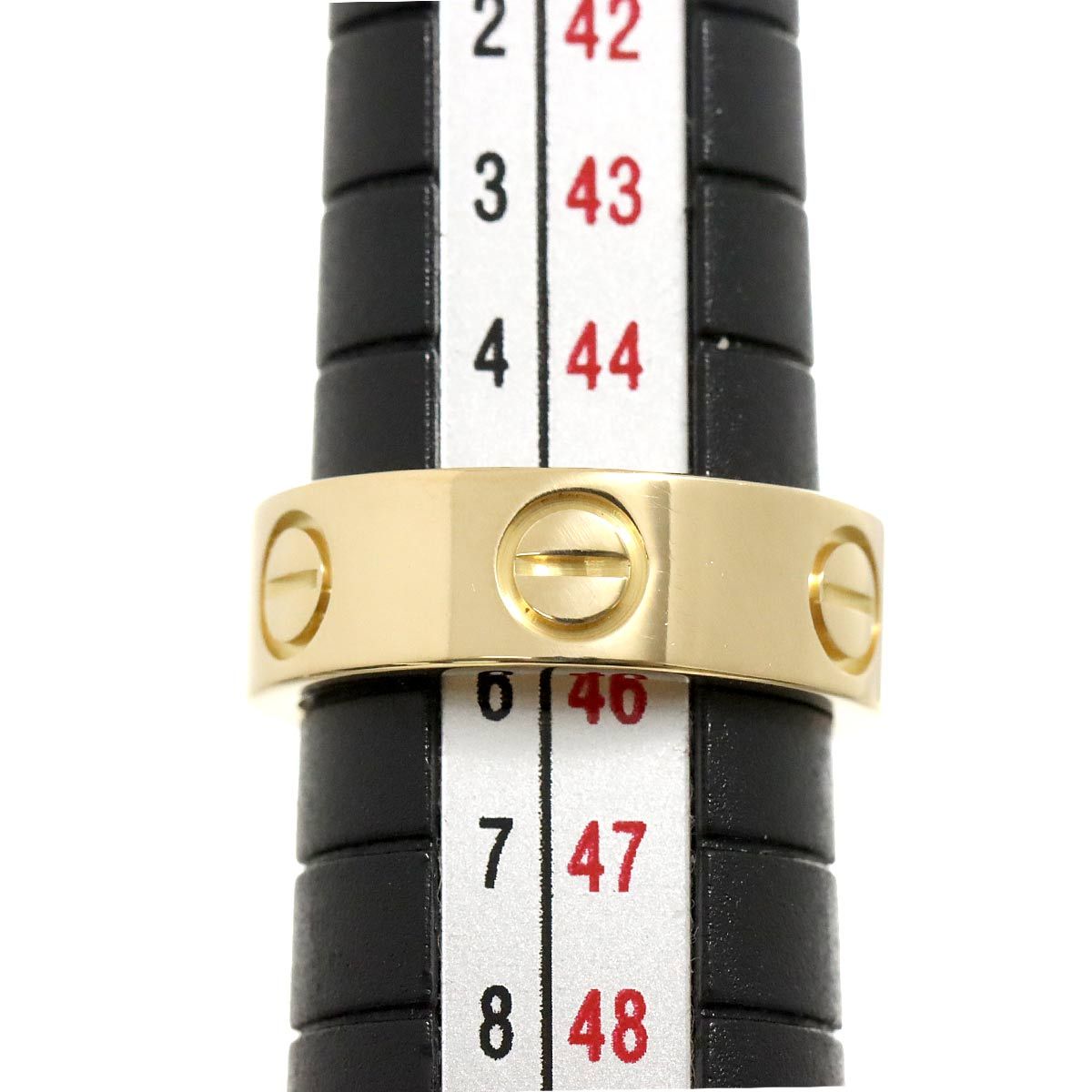 Cartier LOVEリング　46号 CARTIER カルティエ ミニ ラブリング 1P ダイヤ #46 K18 ピンク
