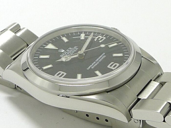 ROLEX エクスプローラー1 自動巻き SS ブラック文字盤 A番 14270 ...