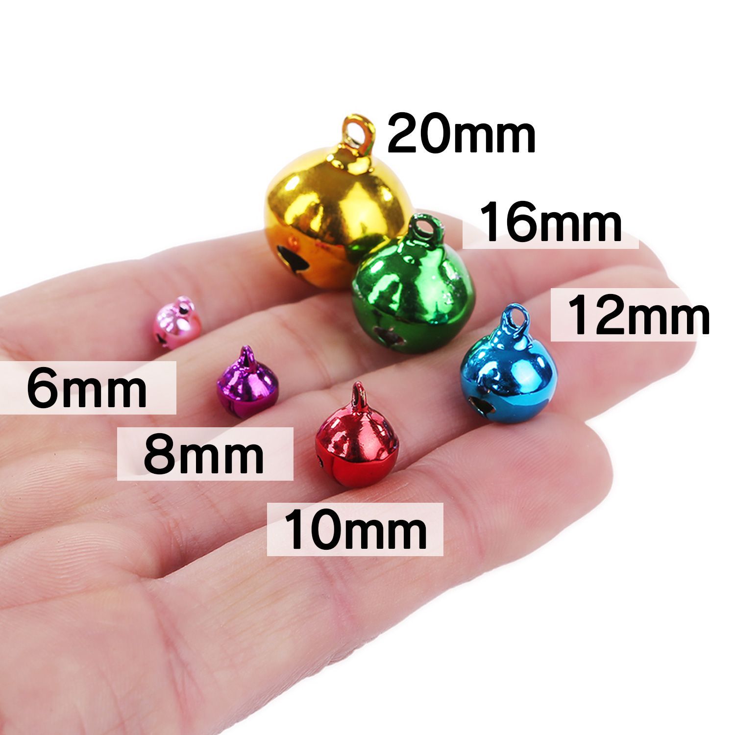 カラフル 鈴 すず 6mm 8mm 10mm 12mm 16m 20mm 小さい 〜 大きい カラフル 鈴 すず 6mm 8mm 10mm 12mm 16m 20mm 小さい 〜 大きい