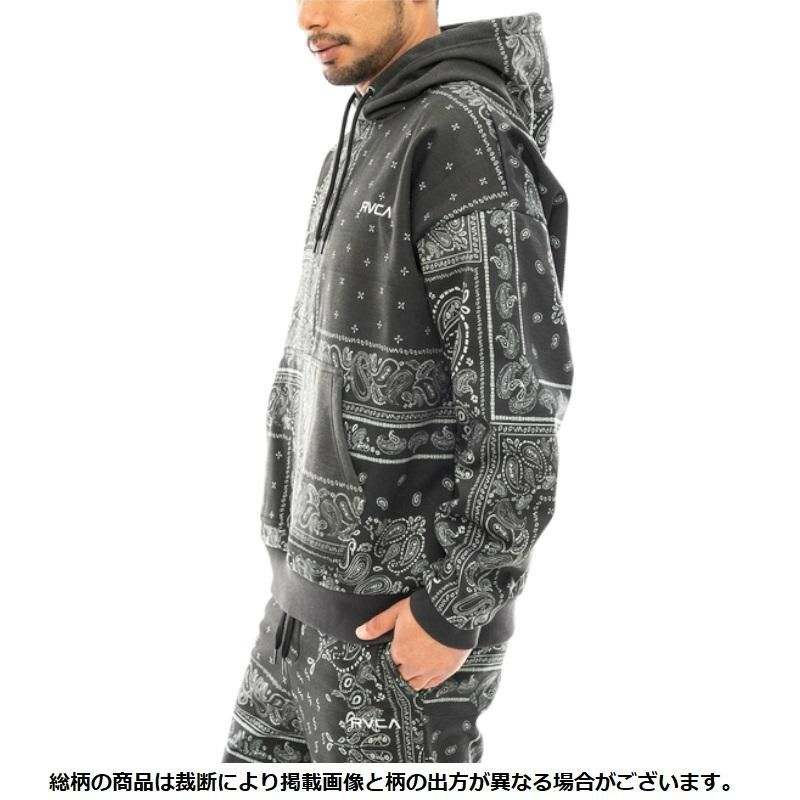 すぐ届く◆RVCA ルーカ◆バンダナ 上下 セットアップ ブラック RVCA ルーカ PATCHWORK BANDANA SETUP セットアップ 上下セット