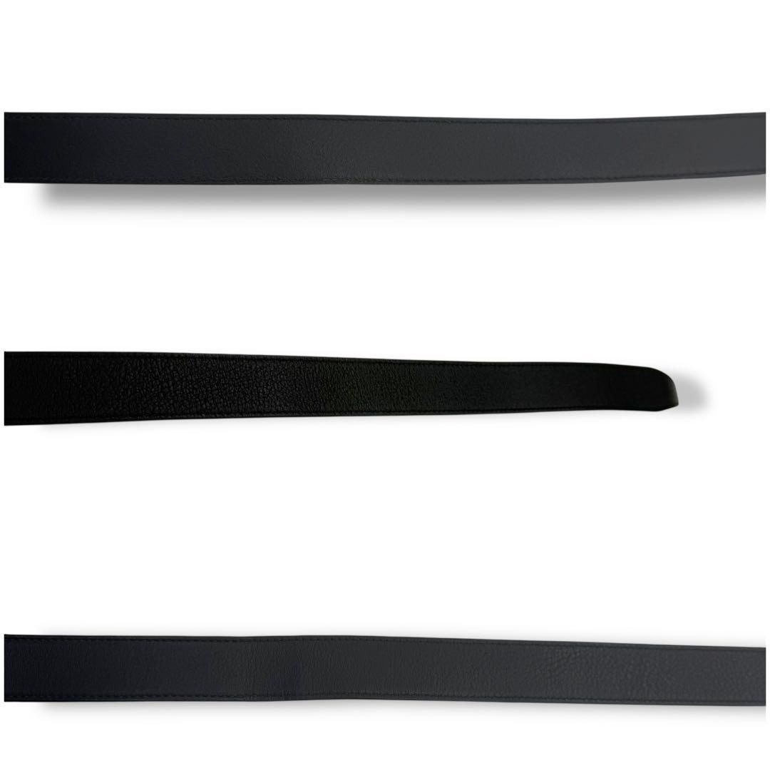 使用少/箱付 バレンシアガ ボトルオープナー Dリング ベルト ブラック  