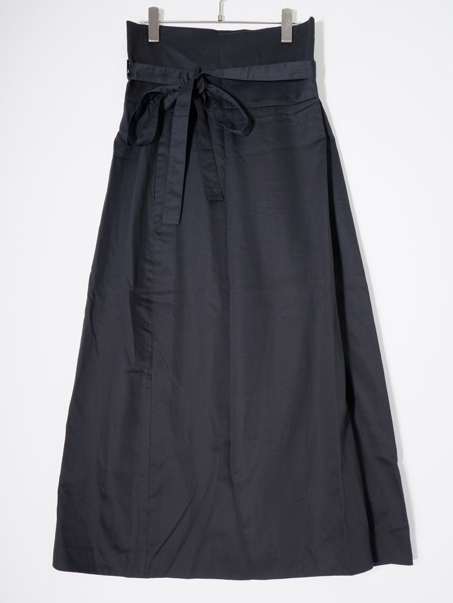 ebureエブール ハイウエスト コットンキュプラマキシスカート 36 LSKA79355